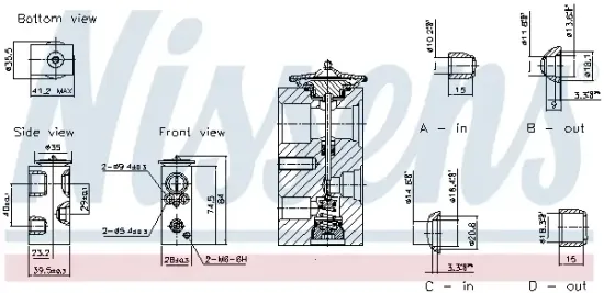 Expansionsventil, Klimaanlage NISSENS 999463 Bild Expansionsventil, Klimaanlage NISSENS 999463