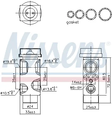 Expansionsventil, Klimaanlage NISSENS 999479 Bild Expansionsventil, Klimaanlage NISSENS 999479
