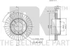Bremsscheibe Vorderachse NK 202239 Bild Bremsscheibe Vorderachse NK 202239