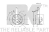 Bremsscheibe Hinterachse NK 202246 Bild Bremsscheibe Hinterachse NK 202246