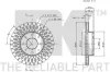 Bremsscheibe Vorderachse NK 202331 Bild Bremsscheibe Vorderachse NK 202331