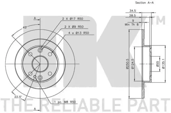 Bremsscheibe NK 203231 Bild Bremsscheibe NK 203231