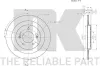 Bremsscheibe Hinterachse NK 203444 Bild Bremsscheibe Hinterachse NK 203444