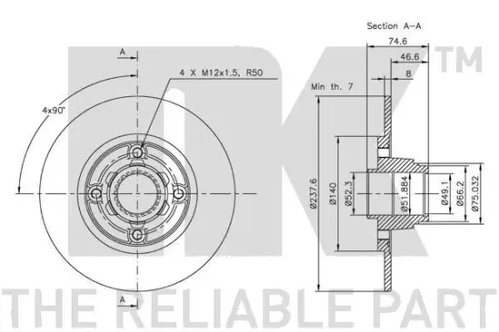 Bremsscheibe NK 203918 Bild Bremsscheibe NK 203918