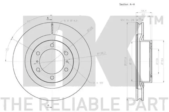 Bremsscheibe Vorderachse NK 2045150 Bild Bremsscheibe Vorderachse NK 2045150