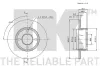 Bremsscheibe Vorderachse NK 204737 Bild Bremsscheibe Vorderachse NK 204737