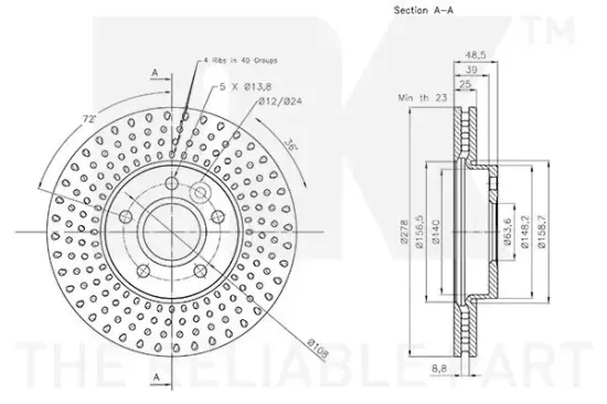 Bremsscheibe NK 204863 Bild Bremsscheibe NK 204863
