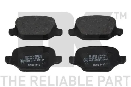 Bremsbelagsatz, Scheibenbremse Hinterachse NK 221023 Bild Bremsbelagsatz, Scheibenbremse Hinterachse NK 221023