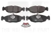 Bremsbelagsatz, Scheibenbremse Hinterachse NK 221217
