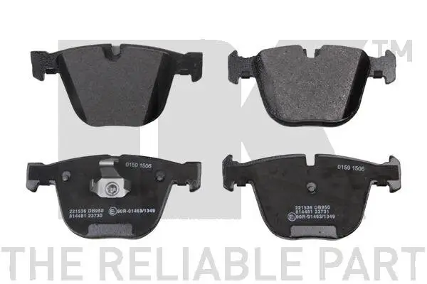 Bremsbelagsatz, Scheibenbremse Hinterachse NK 221536