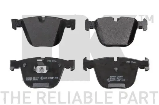 Bremsbelagsatz, Scheibenbremse Hinterachse NK 221536 Bild Bremsbelagsatz, Scheibenbremse Hinterachse NK 221536