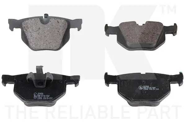 Bremsbelagsatz, Scheibenbremse Hinterachse NK 221566