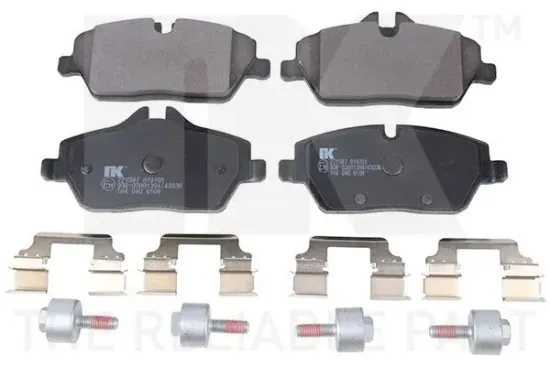 Bremsbelagsatz, Scheibenbremse Vorderachse NK 221587 Bild Bremsbelagsatz, Scheibenbremse Vorderachse NK 221587