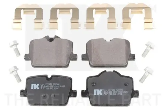 Bremsbelagsatz, Scheibenbremse Hinterachse NK 221590 Bild Bremsbelagsatz, Scheibenbremse Hinterachse NK 221590