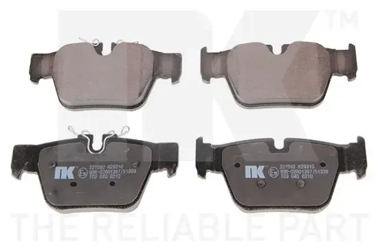 Bremsbelagsatz, Scheibenbremse Hinterachse NK 221592 Bild Bremsbelagsatz, Scheibenbremse Hinterachse NK 221592