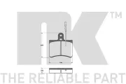 Bremsbelagsatz, Scheibenbremse NK 222380