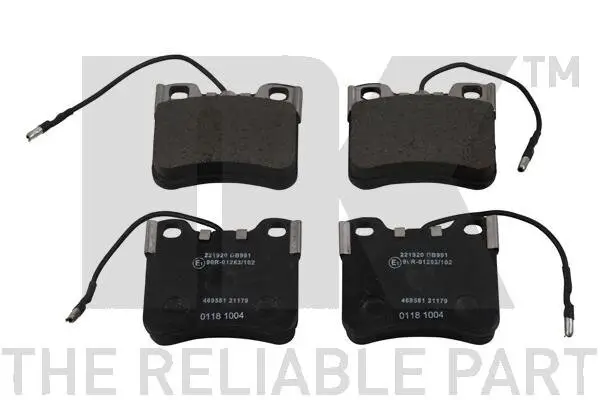 Bremsbelagsatz, Scheibenbremse Vorderachse NK 221920