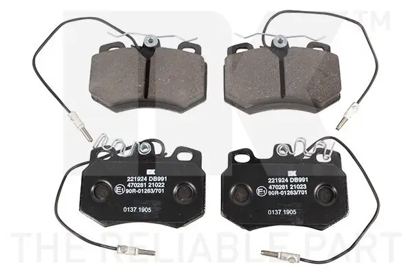 Bremsbelagsatz, Scheibenbremse NK 221924