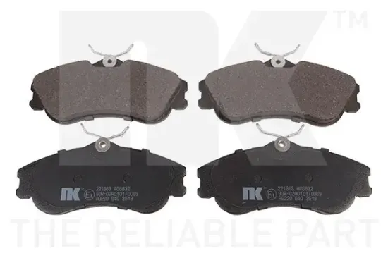 Bremsbelagsatz, Scheibenbremse Vorderachse NK 221963 Bild Bremsbelagsatz, Scheibenbremse Vorderachse NK 221963