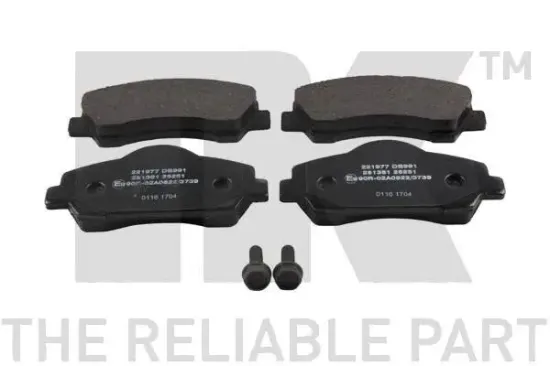 Bremsbelagsatz, Scheibenbremse Vorderachse NK 221977 Bild Bremsbelagsatz, Scheibenbremse Vorderachse NK 221977