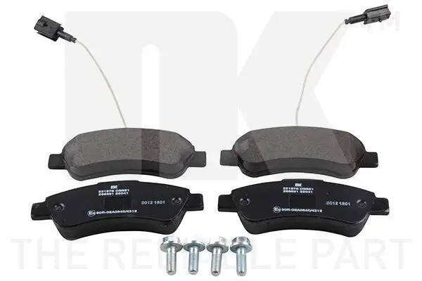 Bremsbelagsatz, Scheibenbremse NK 221978