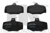 Bremsbelagsatz, Scheibenbremse Hinterachse NK 222221