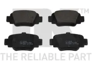 Bremsbelagsatz, Scheibenbremse Hinterachse NK 222246