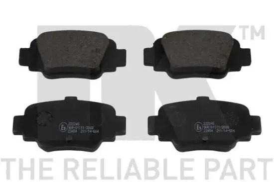 Bremsbelagsatz, Scheibenbremse Hinterachse NK 222246 Bild Bremsbelagsatz, Scheibenbremse Hinterachse NK 222246