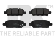 Bremsbelagsatz, Scheibenbremse Hinterachse NK 222257