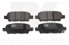 Bremsbelagsatz, Scheibenbremse Hinterachse NK 222262