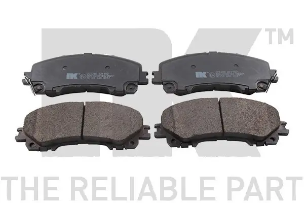 Bremsbelagsatz, Scheibenbremse Vorderachse NK 222286