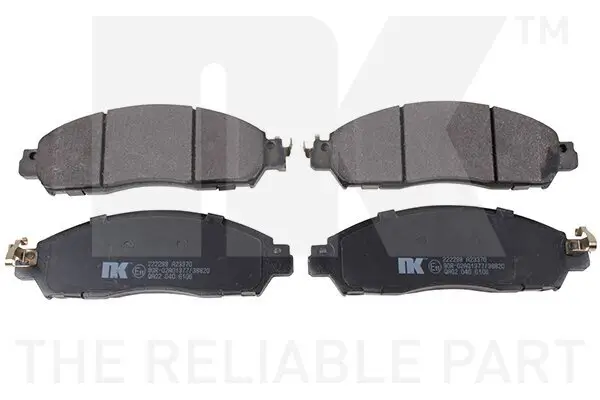 Bremsbelagsatz, Scheibenbremse NK 222298