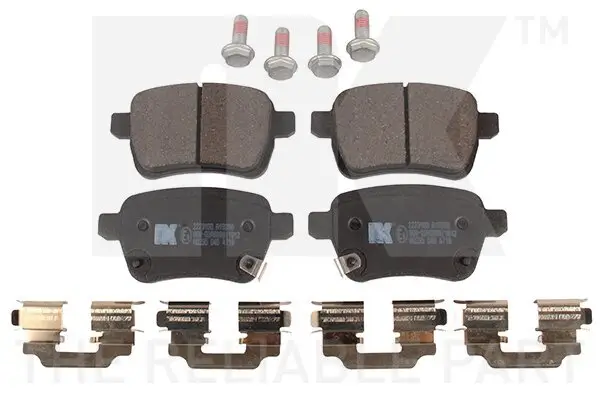 Bremsbelagsatz, Scheibenbremse Hinterachse NK 2223100