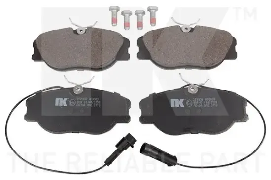 Bremsbelagsatz, Scheibenbremse Vorderachse NK 222336 Bild Bremsbelagsatz, Scheibenbremse Vorderachse NK 222336