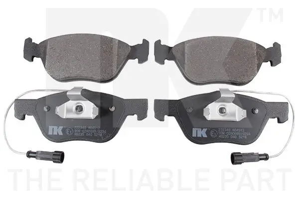 Bremsbelagsatz, Scheibenbremse NK 222340