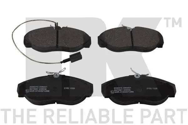 Bremsbelagsatz, Scheibenbremse NK 222370