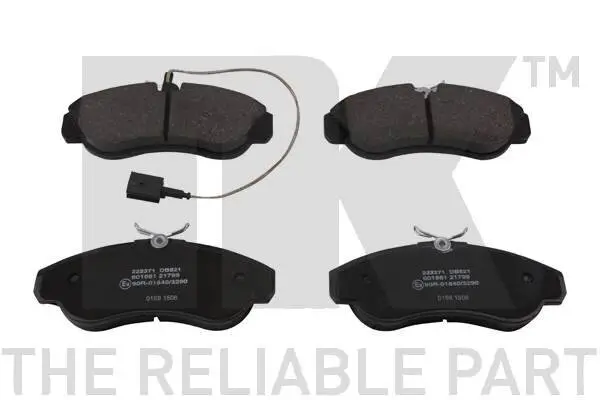 Bremsbelagsatz, Scheibenbremse Vorderachse NK 222371