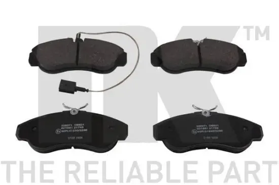 Bremsbelagsatz, Scheibenbremse Vorderachse NK 222371 Bild Bremsbelagsatz, Scheibenbremse Vorderachse NK 222371