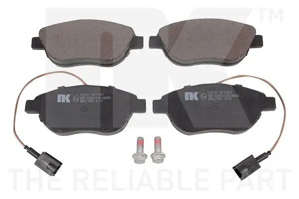 Bremsbelagsatz, Scheibenbremse NK 222377