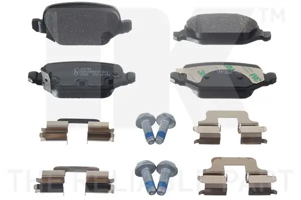 Bremsbelagsatz, Scheibenbremse Hinterachse NK 222399