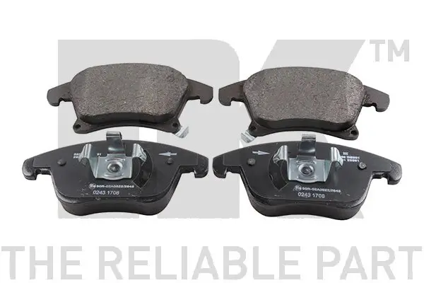 Bremsbelagsatz, Scheibenbremse Vorderachse NK 222586