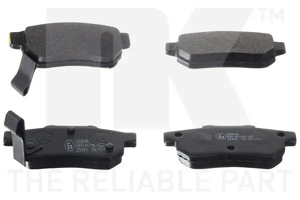 Bremsbelagsatz, Scheibenbremse NK 222646