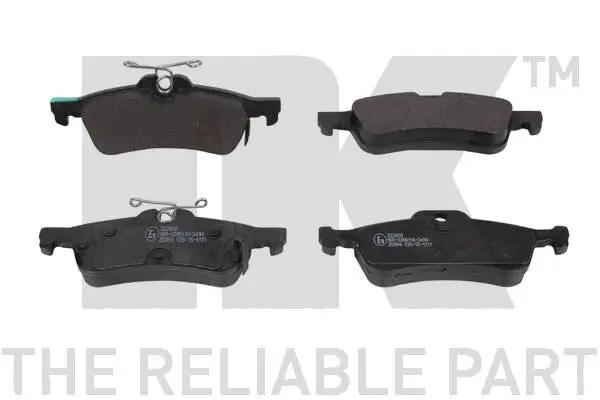 Bremsbelagsatz, Scheibenbremse Hinterachse NK 222650