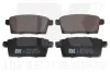 Bremsbelagsatz, Scheibenbremse Hinterachse NK 223257