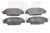 Bremsbelagsatz, Scheibenbremse Hinterachse NK 223266