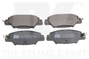 Bremsbelagsatz, Scheibenbremse Hinterachse NK 223266