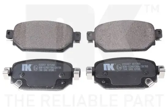 Bremsbelagsatz, Scheibenbremse Hinterachse NK 223267 Bild Bremsbelagsatz, Scheibenbremse Hinterachse NK 223267