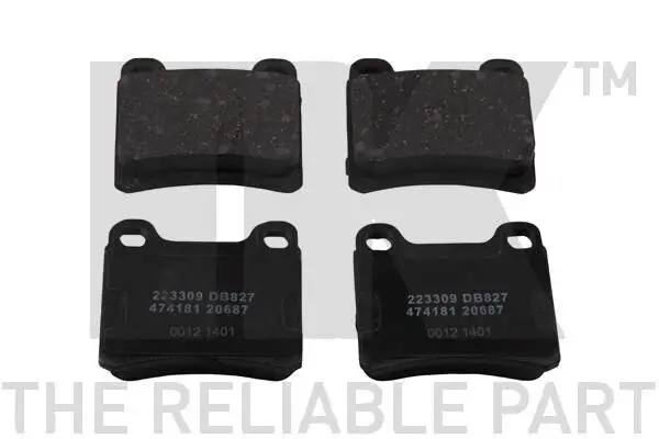 Bremsbelagsatz, Scheibenbremse Hinterachse NK 223309