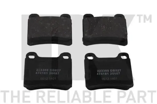 Bremsbelagsatz, Scheibenbremse Hinterachse NK 223309 Bild Bremsbelagsatz, Scheibenbremse Hinterachse NK 223309