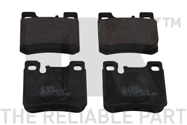 Bremsbelagsatz, Scheibenbremse Hinterachse NK 223322